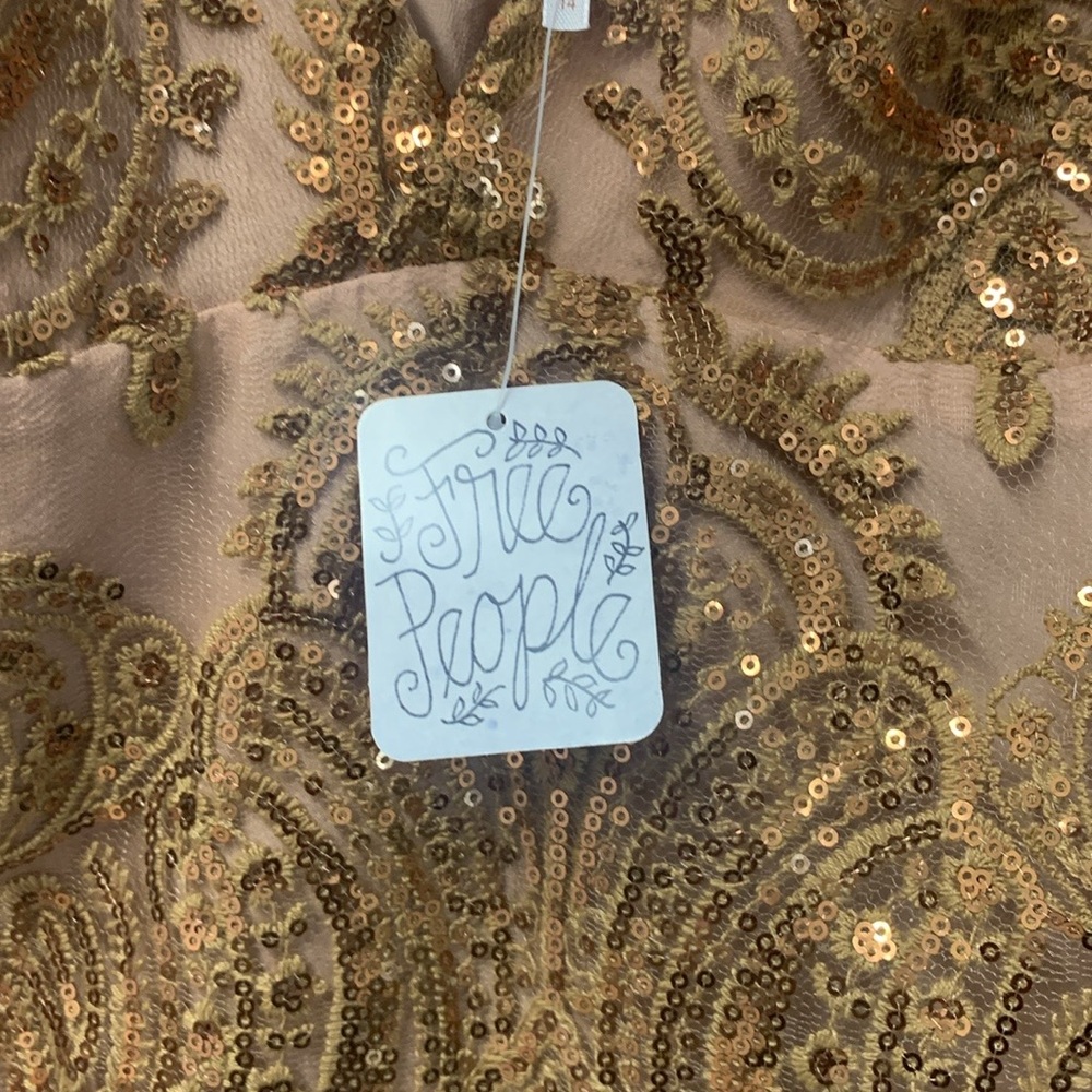 Free People brown sequin dress - Picture 3 of 4
